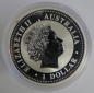 AUSTRALIEN LUNAR I DRACHE 1 Oz SILBER 2000 gilded