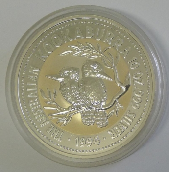 Australien Kookaburra 10 Unzen Silber 1994