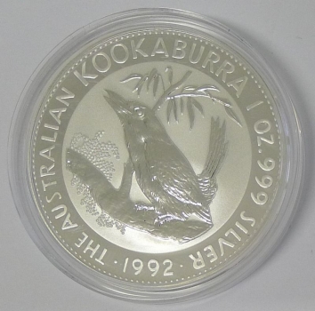 Australien Kookaburra 1 Unze Silber 1992