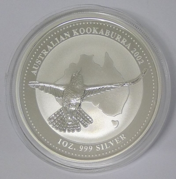 Australien Kookaburra 1 Unze Silber 2002