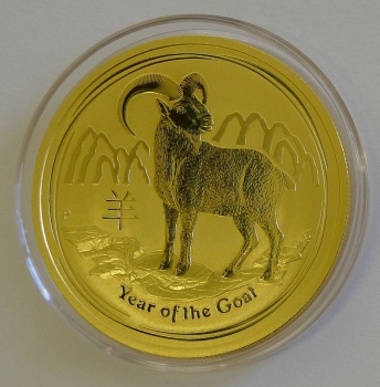 Australien Lunar II Ziege 1/20 Unze Gold 2015