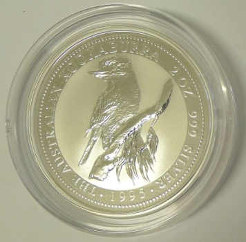 Australien Kookaburra 2 Unzen Silber 1995