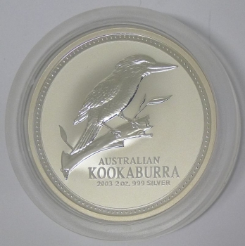 Australien Kookaburra 2 Unzen Silber 2003