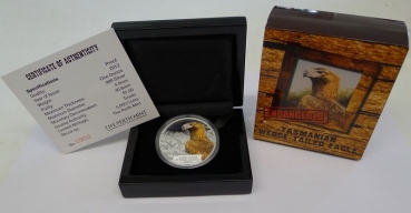 1 Unze Silber Tuvalu 2011 Tasmanian Wedge Tailed Eagle