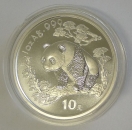 China Panda 1 Unze Silber 1997 Typ I Jahreszahl ohne Unterstrich