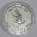 AUSTRALIEN LUNAR I AFFE 1 Kg SILBER 2004