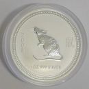 AUSTRALIEN LUNAR I MAUS 1 Oz SILBER 2008