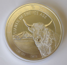 Ghana, Gigants of the Ice Age Auerochse, 1 Kg Silber 2021