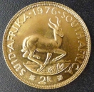 2 Rand Gold Südafrika 7,32 Gramm Feingewicht