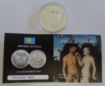 2 Dollars Silber Republic of Palau 2011 Genesis Adam & Eva